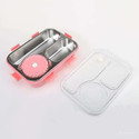 RBGIIT Sealed Food Container with Stainless Steel Compartments and Cutlery 1 Containers Stainless Steel Office Lunch Box