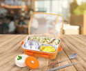 RBGIIT Stainless Steel Lunch Box 3 Containers Stainless Steel Office Lunch Box