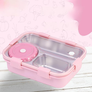 rbgiit steel lunch box with separate compartments cutlery and sealing lock 1 containers stainless steel office lunch box