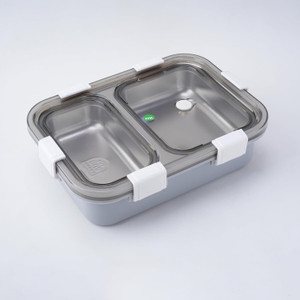 rbgiit steel lunch tiffin box for kids school  office 2 compartment 2 containers stainless steel school lunch box