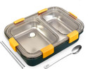 RBGIIT Steel Lunch Tiffin Box for Kids School & Office 2 Compartment 2 Containers Stainless Steel School Lunch Box