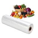 RBHK 12x16 Plastic Produce Bag on a Roll Clear Food Storage Bags, Pet Bags, Diapers Bags, One Roll 350 Bags (8 Rolls)