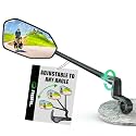 RBRL Bicycle Mirror, Extra Large Bike Mirror, 360° Adjustable Shatterproof and Durable Bar End Rear View Mirror Bicycle, Bicycle Side Mirror for E-Bike(left)