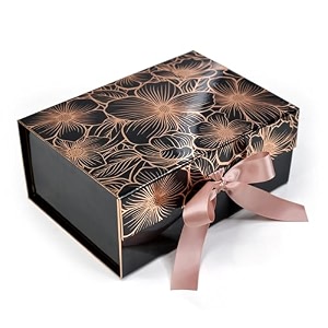 rbs - cardboard gift box 23 x 16 x 10cm gift boxes for packaging 1 pack decorative gift packing box multipurpose gift hampers holds upto 5 kg giant poppies