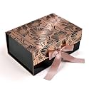 RBS® - Cardboard Gift Box 23 x 16 x 10cm Gift Boxes for Packaging (1 Pack) Decorative Gift Packing Box Multipurpose Gift Hampers holds upto 5 kg (Dahlias)