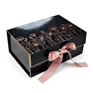 rbs - gift box for packing 23 x 16 x 10 cm empty hamper boxes for gift empty rigid 1 pack gift packing box for hamper gifting boxes for multipurpose packaging holds upto 5 kg pink poppies