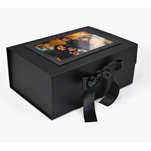 rbs - personalized gift box for packing 23 x 16 x 10cm gift box empty 1 pack photo frame gift hampers holds upto 5 kg occasion empty gift boxes for packaging black photo frame