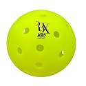RBX GRX-40 Pickleball Balls | Outdoor Pickleballs in Fluorescent Green | High-Visibility Design | Seamless Construction | Consistent Bounce | Ideal for All Court Surfaces Pack of 6