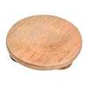 RBY Ruby s Wooden Chakla Roti Maker Rolling Board (9 Inch, White) Made in India (Brown)