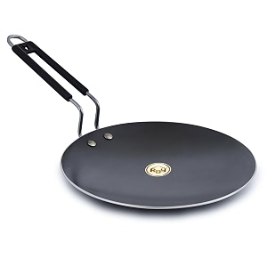 rby pure iron tawa lohe ka tava for roti chapati with steel wire handle unique smooth edge gas amp induction friendly  95 inch