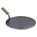 RBY Food Grade Iron Dosa Tawa 12 Inch Heavy Base Lohe Ka Tava Pre-Seasoned Flat Pan Metal Spoon Friendly for Dosa Chilla Chapati Uttapam