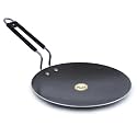 RBY Pure Iron Tawa Lohe Ka Tava for Roti Chapati with Steel Wire Handle Unique Smooth Edge Gas &amp; Induction Friendly – 9.5 Inch