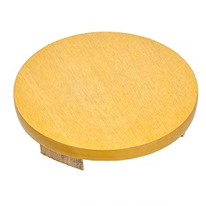 rby wooden chakla roti maker rolling board 9 inch white made in india yellow