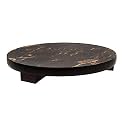 RBY Wooden Chakla Roti Maker Rolling Board (9 Inch, White) Made in India (Dark Brown)