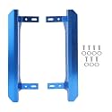 RC Car Foot Pedal Aluminum Alloy High Strength Side Foot Step for 1/10 RC Car Off Road Vehicle Enhanced Performance Weather Easy Installation (Blue)