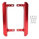 RC Car Foot Pedal Aluminum Alloy High Strength Side Foot Step for 1/10 RC Car Off Road Vehicle Enhanced Performance Weather Easy Installation (Red)