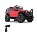 RC Crawler, 1:16 Scale All-Terrain 4WD 2.4G Full Proportional RC Rock Climbing Car with Led Lights & Independent Suspension for Indoor and Outdoor Play, Gift for Adults (R1604)