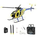 RC ERA C184 MD500 RC Helicopter, Dual-Rotor Brushless Motor RC Helicopter with 6-Axis Groy &amp; Optical Flow, Remote Control Military Aircraft for Adults Enthusiasts - 1 Battery