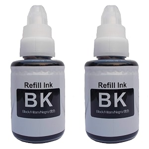 rc print compatible refill ink bottles for canon g series printer pixma g1000 g1010 g2000 g2002 g2010 g2012 g3000 g3010 g3012 g4000 g4010 black-2 pc 135ml each