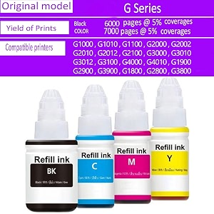 rc print gi 790 ink refill for canon g1000 g1010 g1100 g2000 g2002 g2010 g2012 g2100 g3000 g3010 g3012 g3100 g4000 g4010 pack of 4 70ml