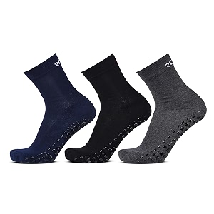 rc royal class ankle length soft anti skid anti slip socks for kids breathable anti-odour cotton socks for boys amp girls cushioned amp moisture wicking pack of 3 pairs