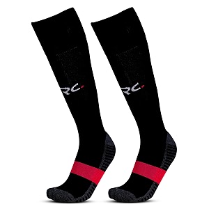 rc royal class football socks -knee high unisex cushioned sole hi-performance breathable cottonventilatedmoisture wickinganti-odouruniform footballsoccer socks for kids to adults-pack of 1