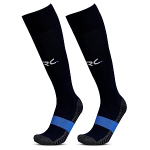 rc royal class football socks -knee high unisex cushioned sole hi-performance breathable cottonventilatedmoisture wickinganti-odouruniform footballsoccer socks for kids to adults-pack of 1