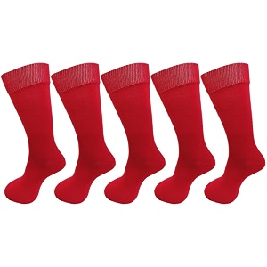 RC. ROYAL CLASS RED PLAIN COTTON SOCKS