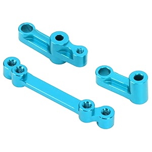 rc steering assembly set aluminum alloy high strength upgrade parts compatible with 116 sg1603 for sg1604 ud1601 ud16024 rc car model bicycle model car accessoriesblue
