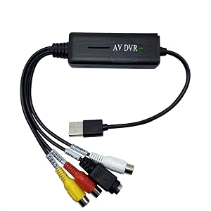 rca av amp s-video to usb video capture converter - for cctv capture security camera record game recording
