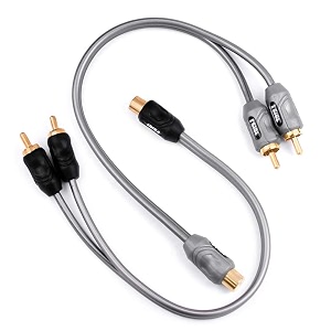 rca y adapter splitter connector 2 pack 2m1f trade edition
