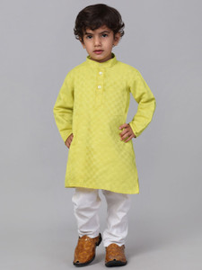 rcensa boys self design straight kurta