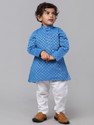 RCENSA Boys Self Design Straight Kurta