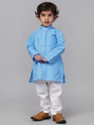 RCENSA Boys Self Design Straight Kurta