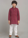 RCENSA Boys Self Design Straight Kurta