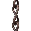 RCH Hardware CH-S50-06-AC Steel Basket Chain 5 Gauge, Antique Copper (1 Foot)