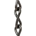 RCH Hardware CH-S50-06-GUN Steel Basket Chain 5 Gauge, Gunmetal (1 Foot)