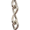 RCH Hardware CH-S50-06-PN Steel Basket Chain 5 Gauge, Polished Nickel (1 Foot)