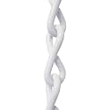 RCH Hardware CH-S50-06-WHT Steel Basket Chain 5 Gauge, White (1 Foot)