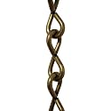RCH Hardware CH-S50-12-AB Steel Basket Chain 13 Gauge, Antique Brass (1 Foot)