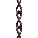RCH Hardware CH-S50-12-AC Steel Basket Chain 13 Gauge, Antique Copper (1 Foot)