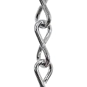 RCH Hardware CH-S50-12-PC Steel Basket Chain 13 Gauge, Polished Chrome (1 Foot)