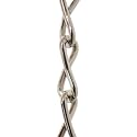 RCH Hardware CH-S50-12-PN Steel Fixture Chain, 13 Gauge, Polished Nickel