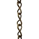 RCH Hardware CH-S50-16-AB Steel Basket Chain 15 Gauge, Antique Brass (1 Foot)