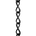 RCH Hardware CH-S50-16-BLK Steel Fixture Chain, 14 Gauge, Black