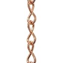 RCH Hardware CH-S50-16-CO Steel Basket Chain 15 Gauge, Copper (1 Foot)