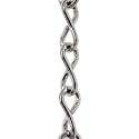 RCH Hardware CH-S50-16-PC Steel Basket Chain 15 Gauge, Polished Chrome (1 Foot)
