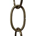 RCH Hardware CH-S56-10-AB-3 Steel Chandelier Chain, Antique Brass (3 Feet)