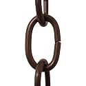 RCH Hardware CH-S56-11S-AC-3 |9 Gauge Steel Chandelier Chain for Lighting and Hanging Fixtures - Standard Links (3 ft/1 Yard, Antique Copper)