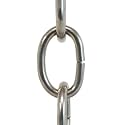 RCH Hardware CH-S56-11S-BN-3 Steel Chandelier Chain, Brushed Nickel (3 Feet)